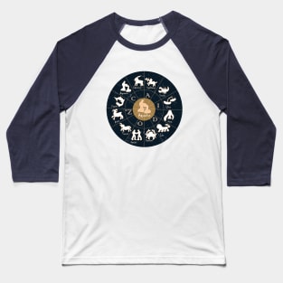 Aquarius, Zodiac, Astrology, Horoscope, Stars, Sun-and-moon. Birthday, Valentines-day, Holidays, Baseball T-Shirt